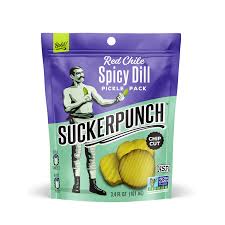Suckerpunch Red Chili Spicy Dill Pickle Pack 3.4oz 12ct