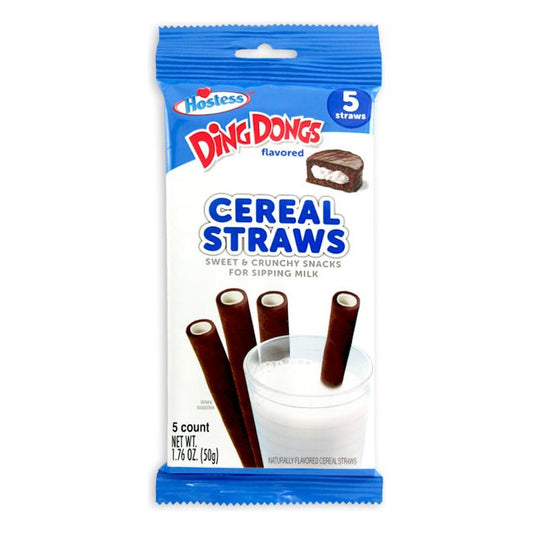 Ding Dong Cereal Straws 5pcs 1.76oz 13ct