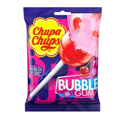 Chupa Chups Maxi Bubblegum Bag 126g 12ct (Europe)
