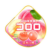 UHA Kororo Gummy Shimizu White Peach 40g 12ct (Japan)