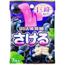 UHA Sakeru Grape Gummy 7pcs 32.9g 10ct (Japan)