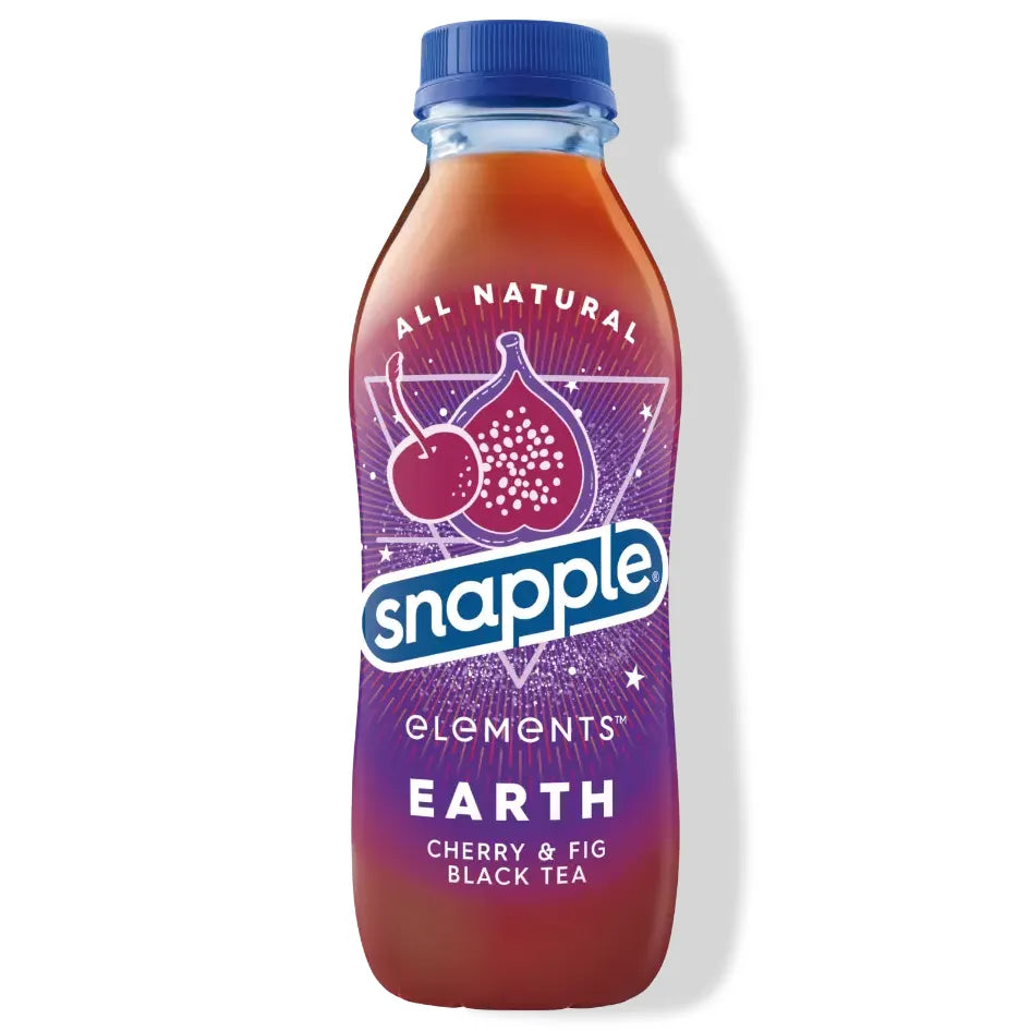 Snapple Elements Earth Cherry & Fig Black Tea 16oz 12ct (Shipping Extra, Click for Details)