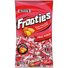 Tootsie Roll Frooties Fruit Punch Flavored Chewy Candy Bag 360ct 1.1kg