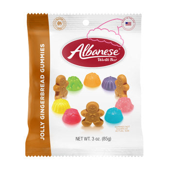 Albanese World's Best Jolly Gingerbread Peg 3oz 12ct