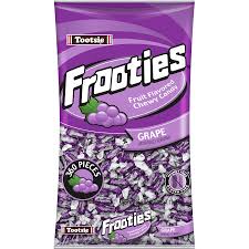 Tootsie Roll Frooties Grape Flavored Chewy Candy Bag 360ct 1.1kg
