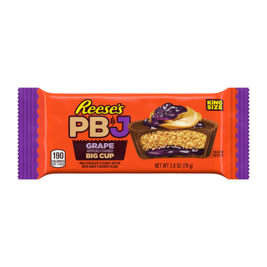 Reese's PB&J Grape King Size 2pk Big Cup 2.8oz 16ct