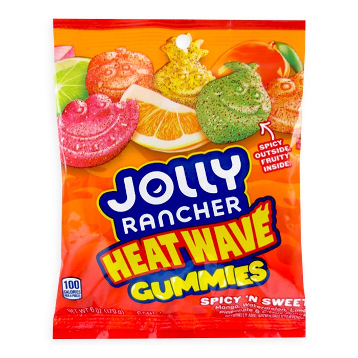 Jolly Rancher Heat Wave Gummies sweet N Spicy Peg Bag 6.0oz 12ct