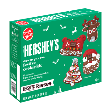 CREATE A TREAT Hershey's 8pcs Holiday Cookie Kit 11.9oz 6ct