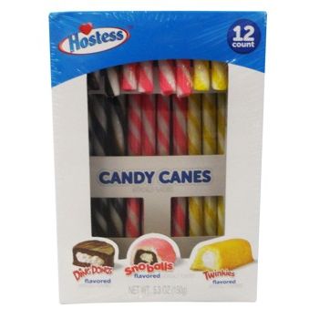 Hostess Assorted Twinkies, Ding Dongs & Snowballs Candy Cradle Canes 5.3oz 24Ct