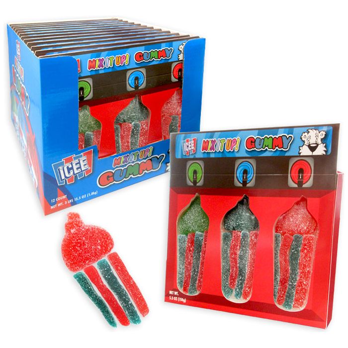Icee Machine Mix It Up Giant Gummies 5.3oz 12ct – candynow.ca