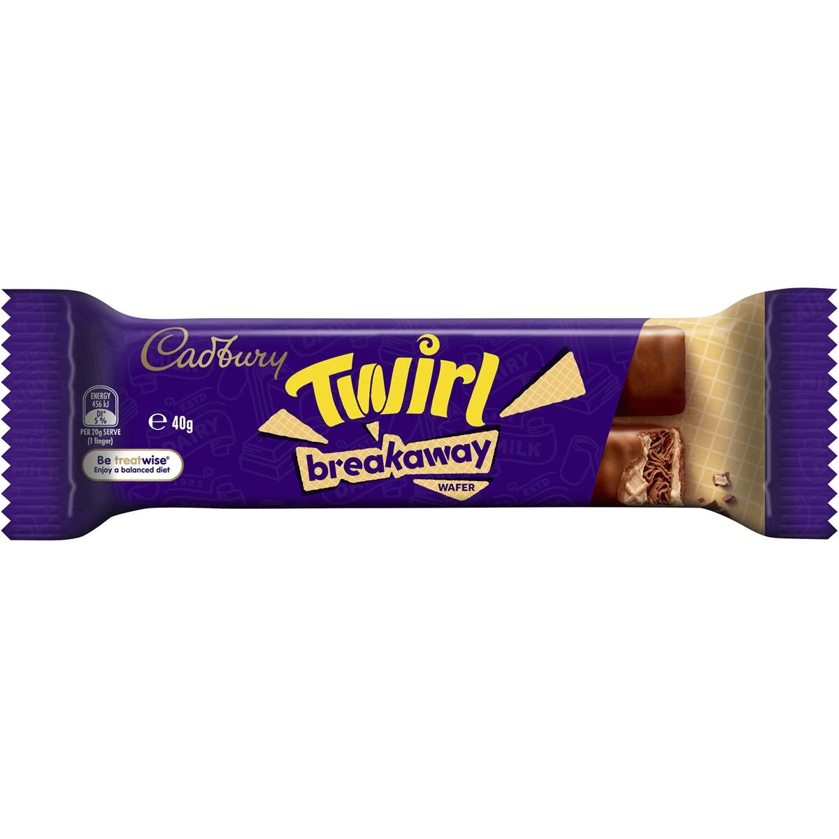 Cadbury Twirl Crispy Breakaway 40g 40ct (Australia) - candynow.ca