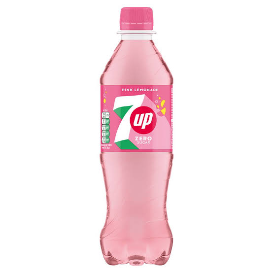 7Up Zero Pink Lemonade 500ml 24ct (UK) (Shipping Extra, Click for Details)