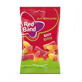 Red Band Sweet & Sour Duo Winegums Bag 120g 12ct (Europe)