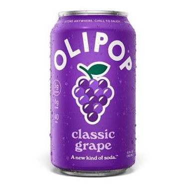 OLIPOP Classic Grape Soda 12oz 4ct (Shipping Extra, Click for Details)
