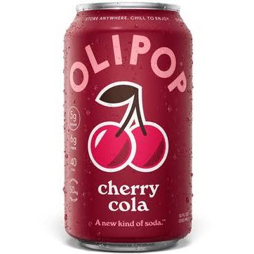 OLIPOP Cherry Cola Soda 12oz 4ct (Shipping Extra, Click for Details)