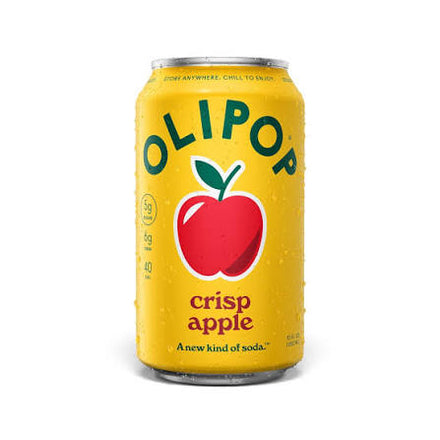 OLIPOP Crisp Apple Soda 12oz 4ct (Shipping Extra, Click for Details)