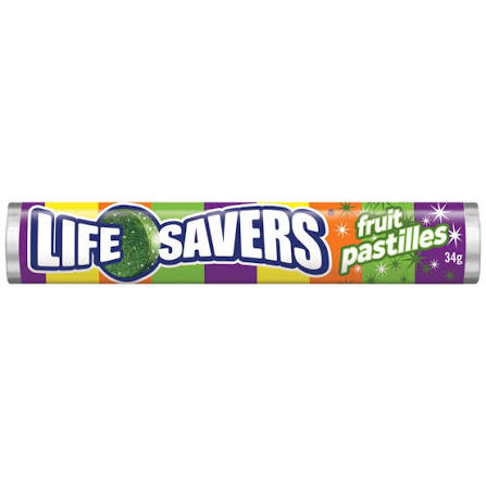 Life Savers Fruit Pastilles 34g 24ct (Australia)