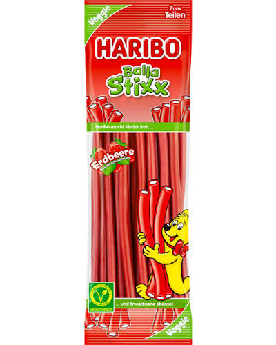 Haribo Balla Stixx Strawberry 200g 15ct (Europe)