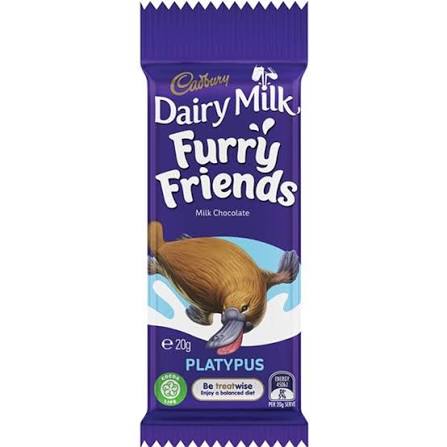 Cadbury Furry Friends 20g 72ct (Australia)