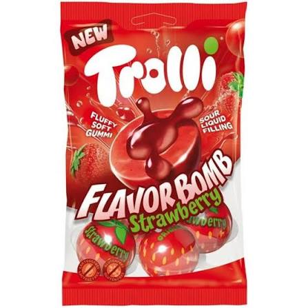 Trolli Flavor Bomb Strawberry Bags 75g 21ct (Europe)