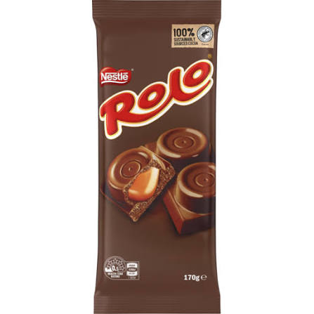 Nestle Rolo Chocolate Block 170g 12ct (Australia)