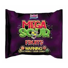 Barnett Mega Sour Candy Fruits 104g 12ct (UK)