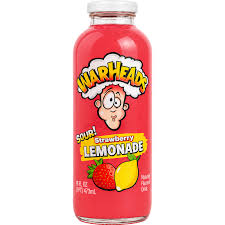 Warheads Strawberry Lemonade Glass Bottle 16oz 12ct (Pallet Shipping Only) (Shipping Extra, Click for Details)