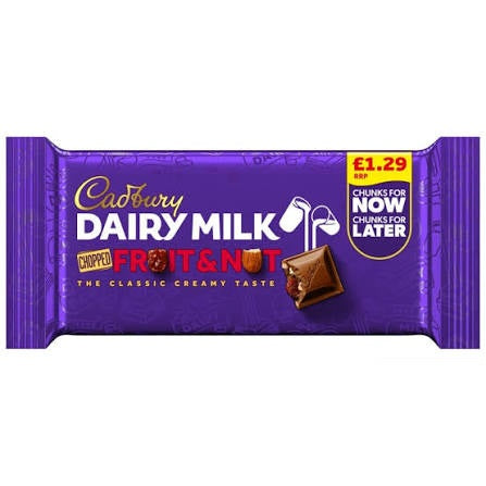 Cadbury Dairy Milk Fruit & Nut 56g 22ct (UK)