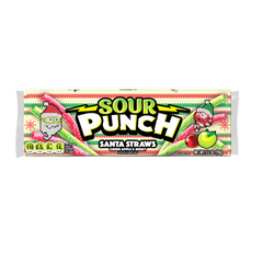 Sour Punch Santa Straws Tray 3.2oz 12ct