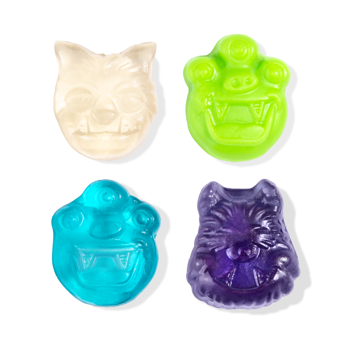 Albanese Halloween Gummi Monsters (Watermelon,Green Apple,Blue Raspberry&Pineapple) 2.26kg (5lb)