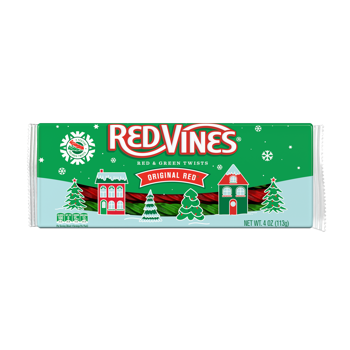 Red Vines Original Red & Green Twists Christmas 4oz 9ct