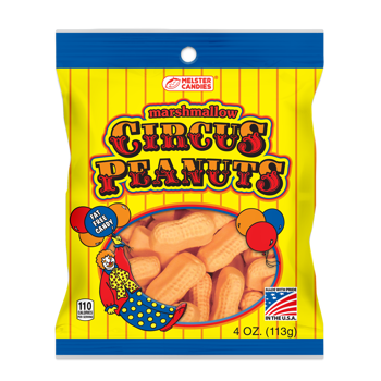 Melster Circus Peanuts DRC Peg Bag 4oz 12ct
