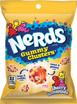 Nerds Gummy Clusters Cherry Lemonade Peg DRC 5oz 10ct