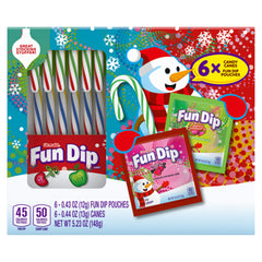 Fun Dip Holiday Cane Ctn 5.23oz 24ct