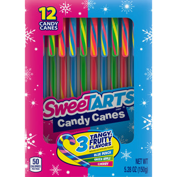 Sweetarts Holiday Candy Cane Env 12pcs 5.28oz 24ct