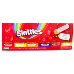 Frankford Skittles Holiday Dig N Dips Strip Candy in Fruit Flavors .85oz 18ct