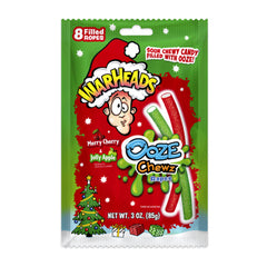 Warheads Ooze Chewz Holiday Ropes Peg Bag DRC 3oz 12ct