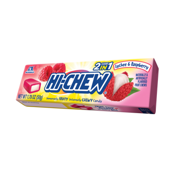 Hi Chew Fruit Chews Lychee Raspberry  1.76oz 15ct