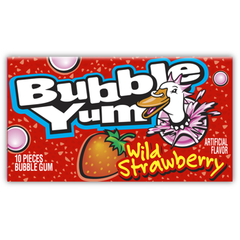 Bubble Yum Gum Wild Strawberry Big pack 2.82oz 12ct