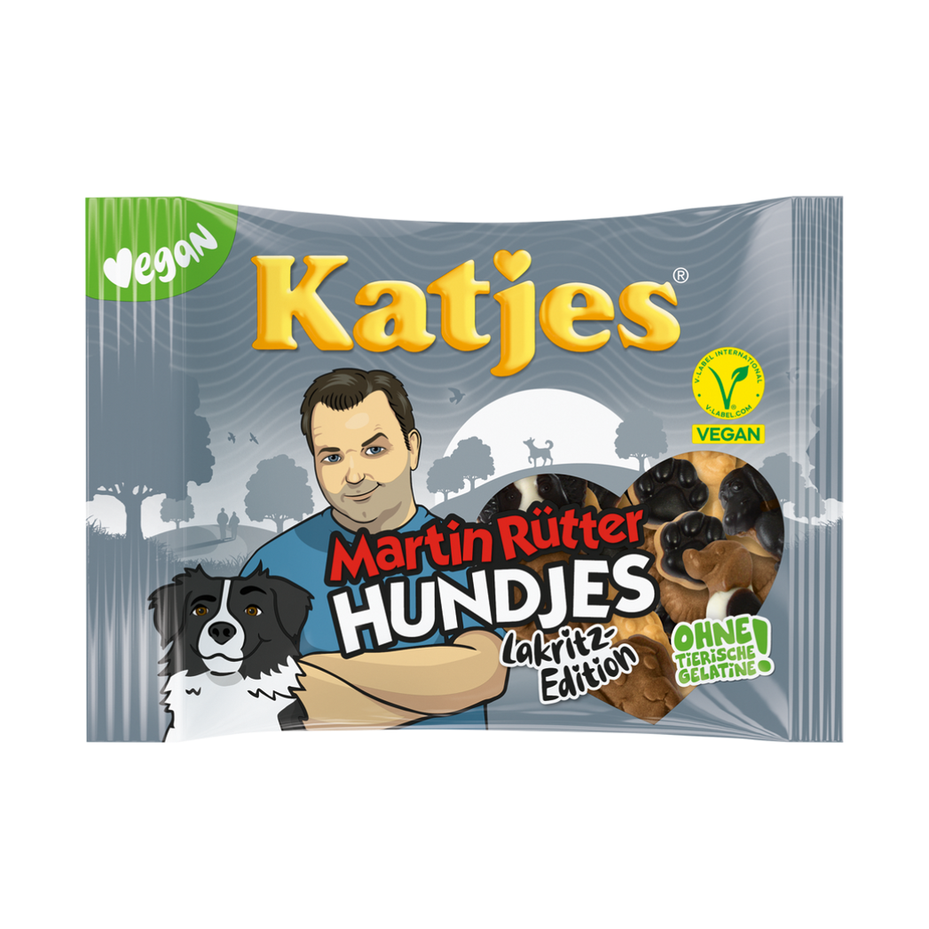 Katjes Martin Rutter Hundjes Lakritz 175g 18ct Vegan (Europe)