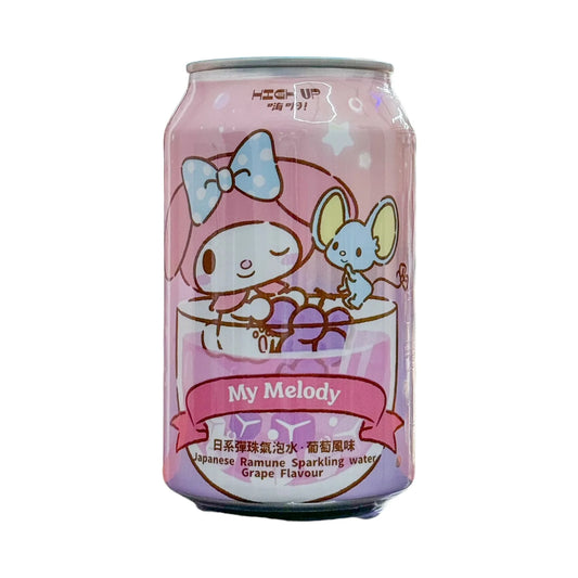 Sanrio Hello Kitty Grape Ramune 330ml [3 Designs] 24ct (Taiwan) (Shipping Extra, Click for Details)