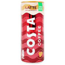 Costa Coffee Latte Can 250ml 12ct (UK) (Shipping Extra, Click for Details)