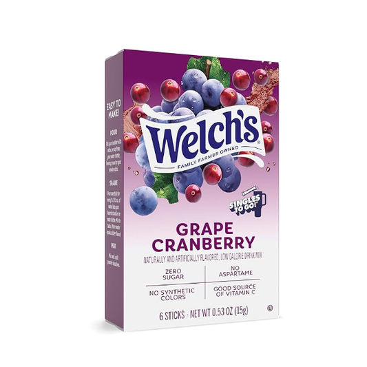 Welch's Grape Cranberry Singles To Go 12ct