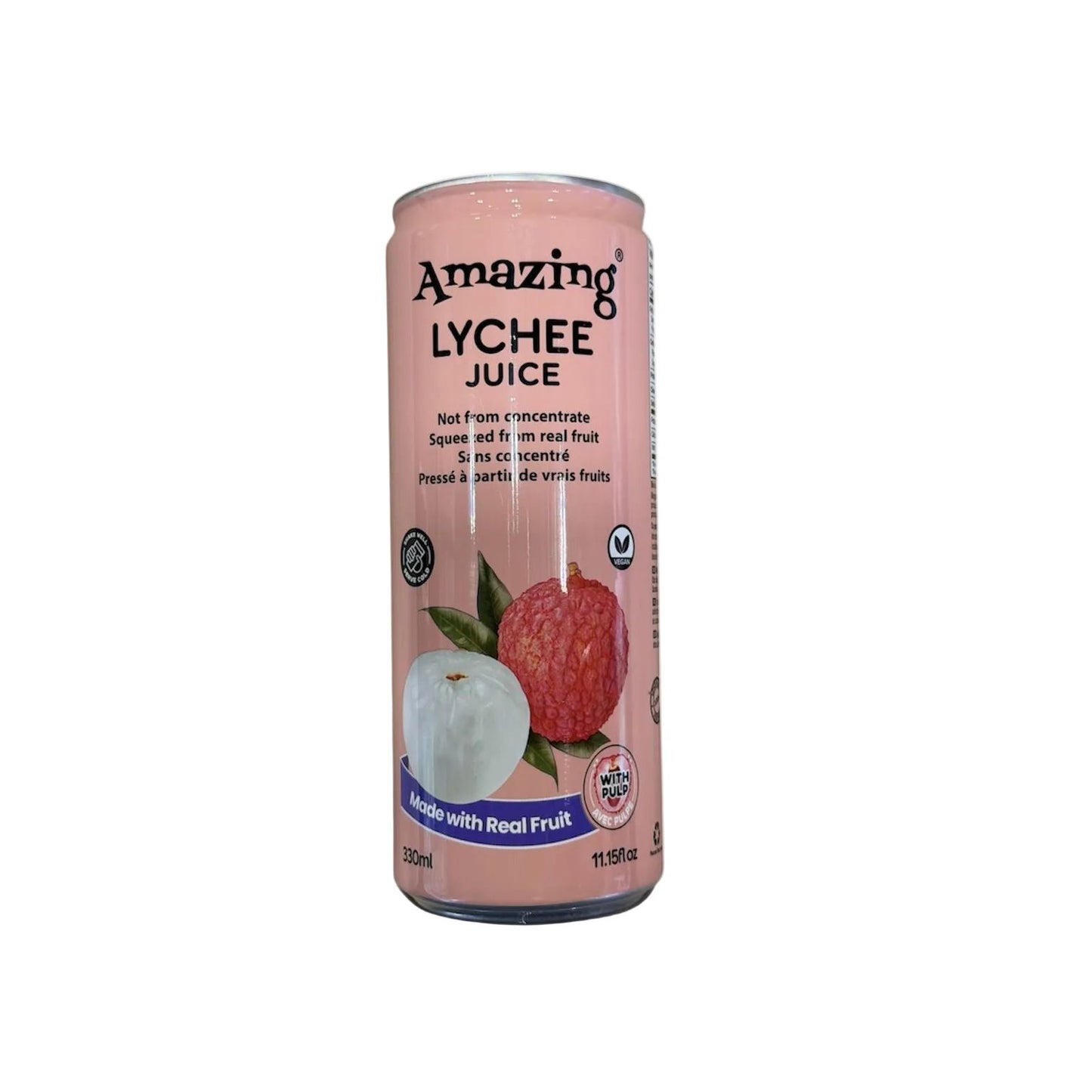 Amazing Lychee Juice 330ml 24ct (Shipping Extra, Click for Details)