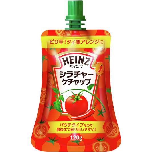 Heinz Sriracha Ketchup Pouch Type 120g 20ct (Japan)