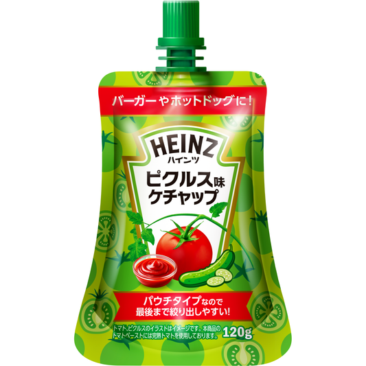 Heinz Pickle Flavored Ketchup Pouch Type 120g 20ct (Japan)