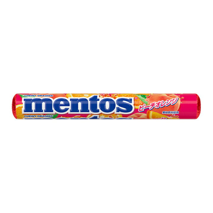 Kracie Mentos Soft Candy Peach & Orange 37.5g 12ct (Japan)