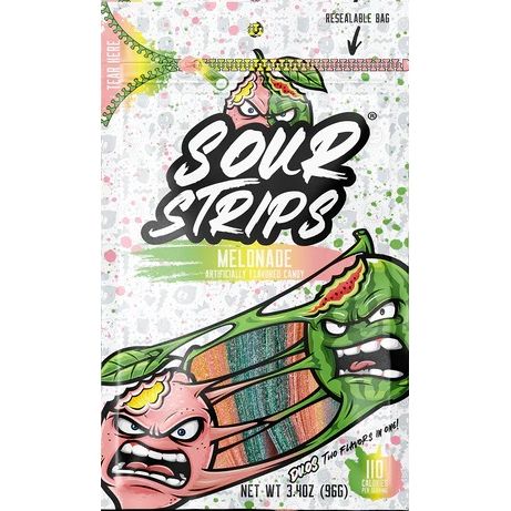 Sour Strips Peg Bag Melonade 3.4oz 12ct