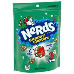 Nerds Holiday Frosty Gummy Clusters Stand Up Bag 8oz 6ct