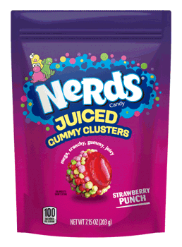 Nerds Juiced Gummy Clusters Strawberry Punch 7.15oz 6ct